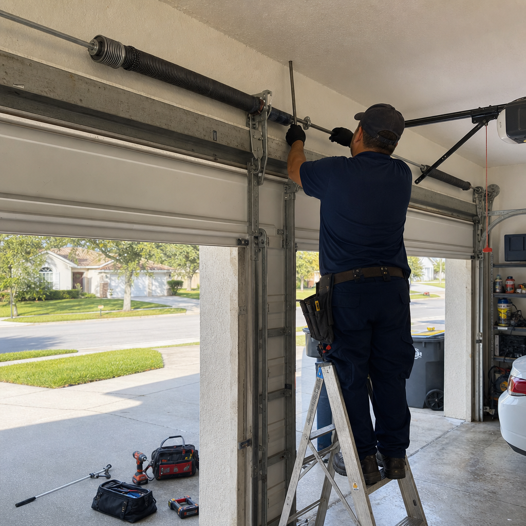 professional garage door repair service in Orange Park, FL